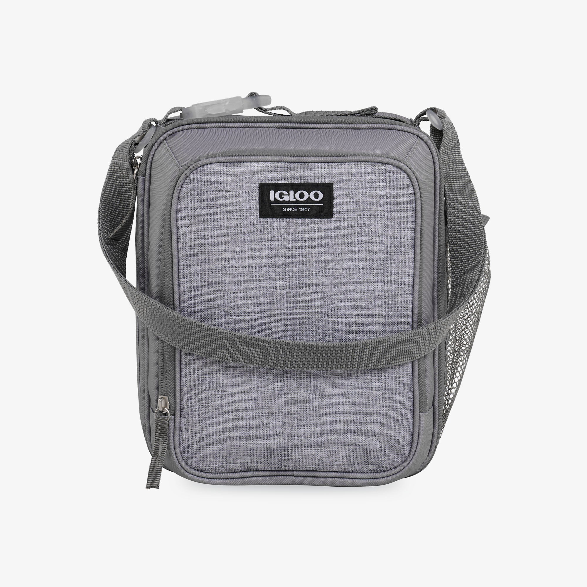 Kids Everyday Lunch Vertical Cooler Bag R9 - Gray - Front View
