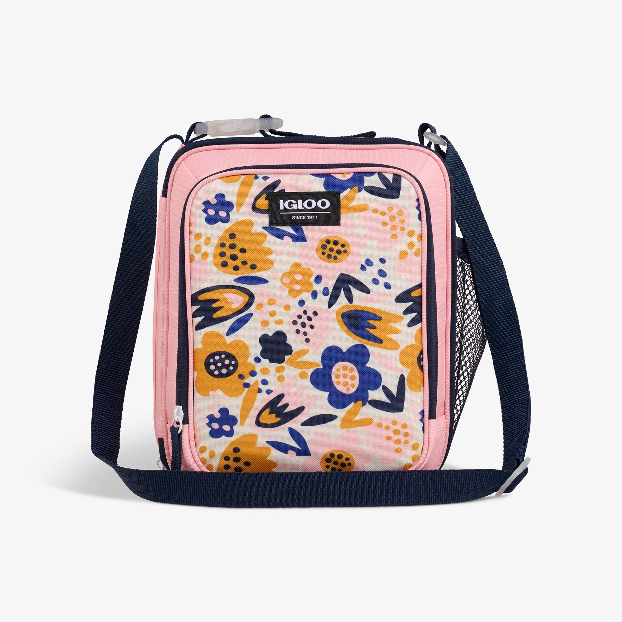 Kids Everyday Lunch Vertical Cooler Bag R9 - Floral - Front View