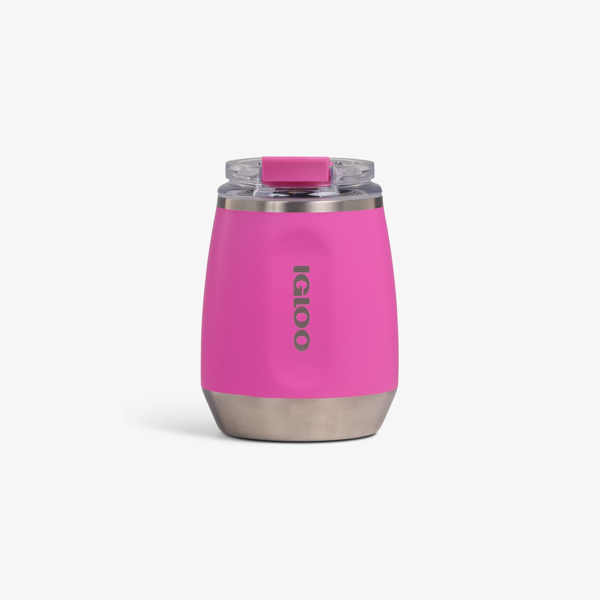 10 Oz Wine Tumbler B9 - Pink Fizz - Custom - Pink Fizz - Front View