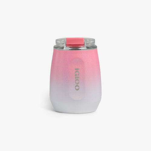 10 Oz Wine Tumbler B9 - Gradient Pink - Front View