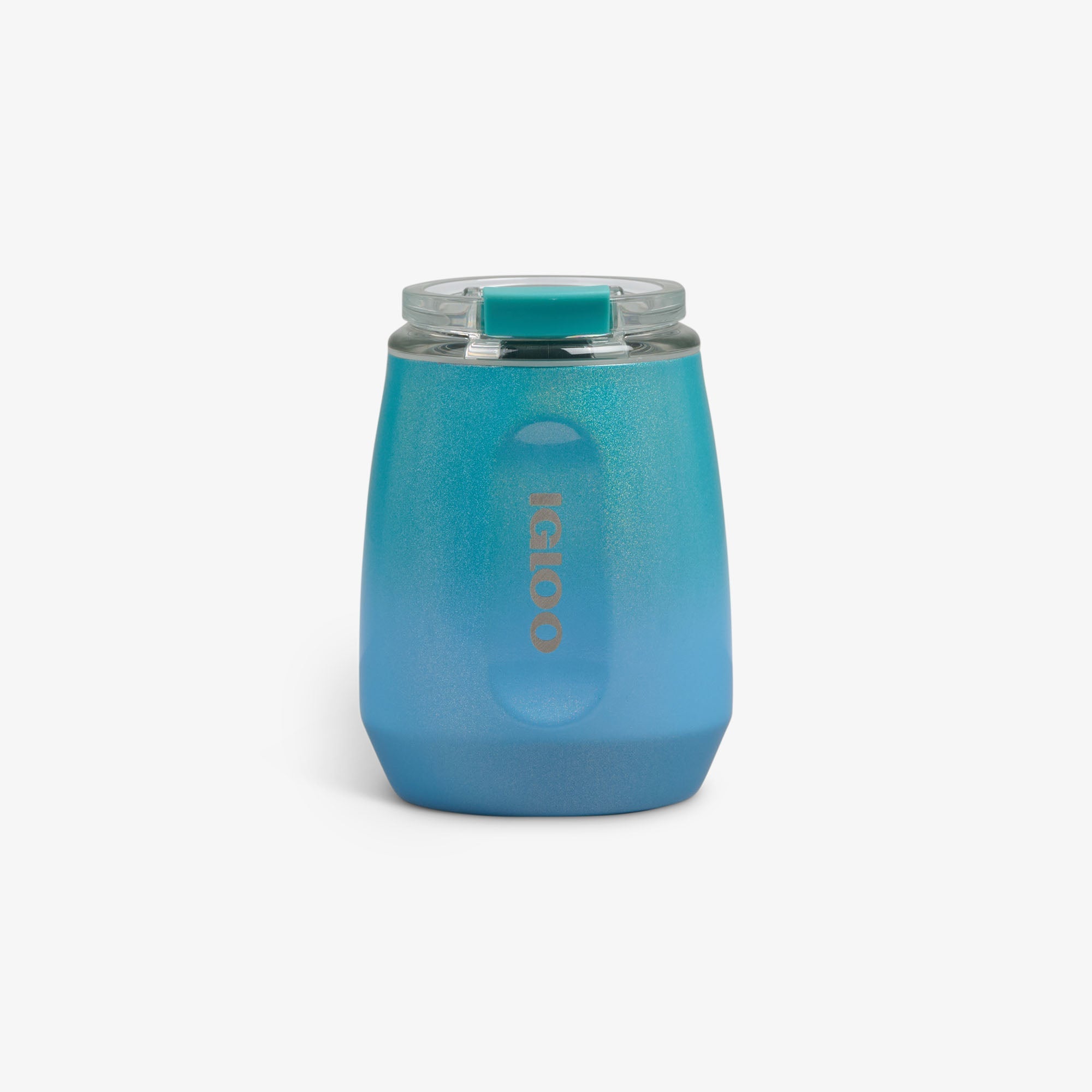 10 Oz Wine Tumbler B9 - Gradient Teal - Front View